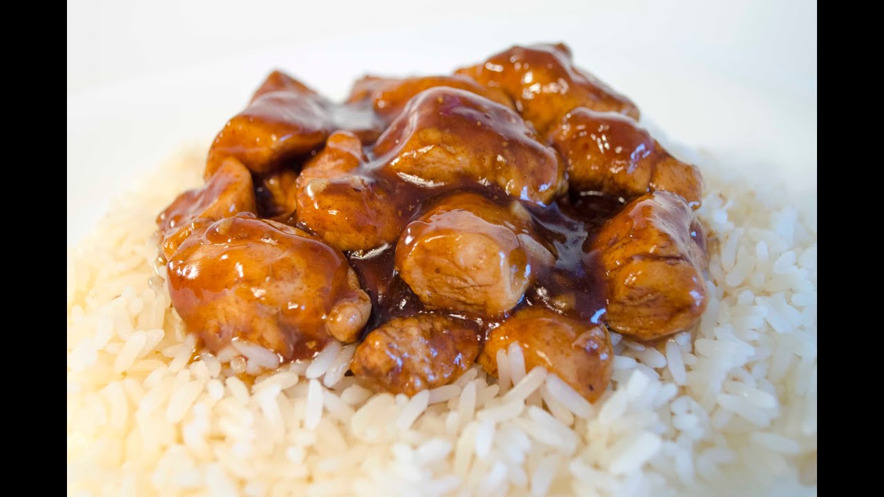 Pollo con salsa agridulce de soja y miel