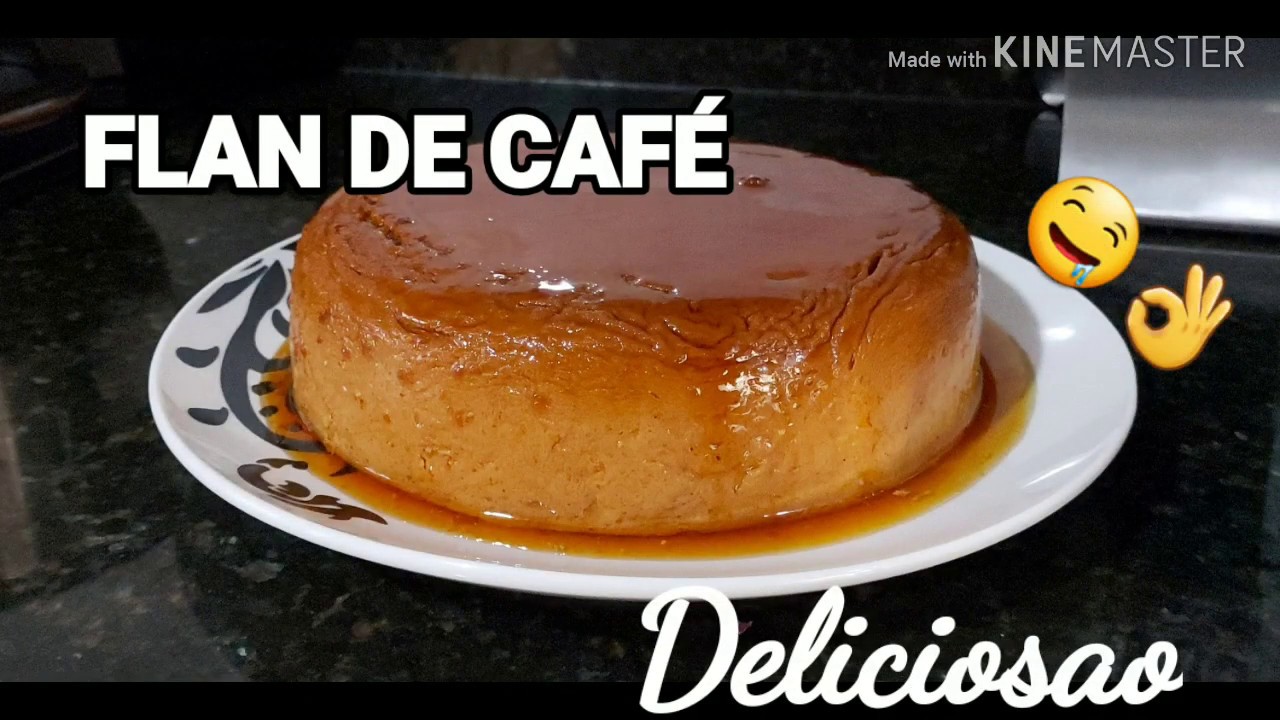 Preparación de flan de café en olla a presión