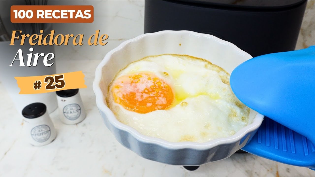 Preparación de huevos en freidora de aire
