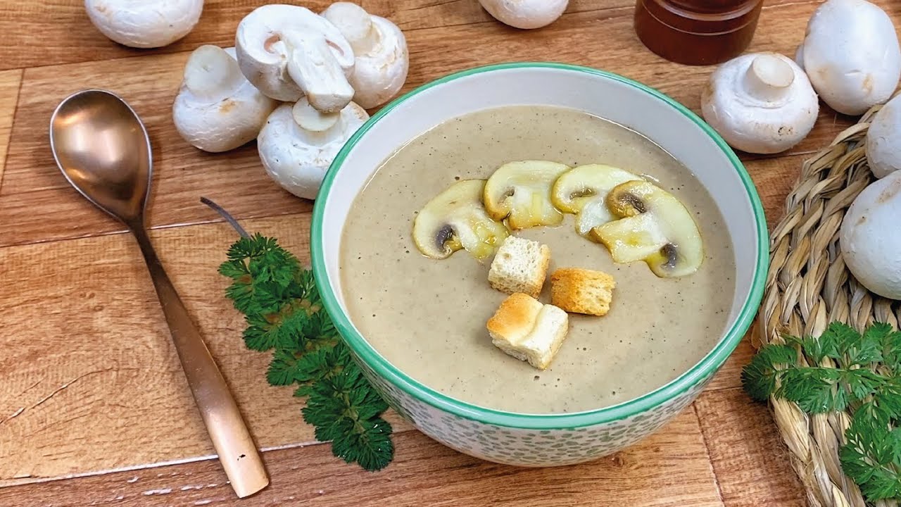 Receta de crema de champiñones sin agregar nata