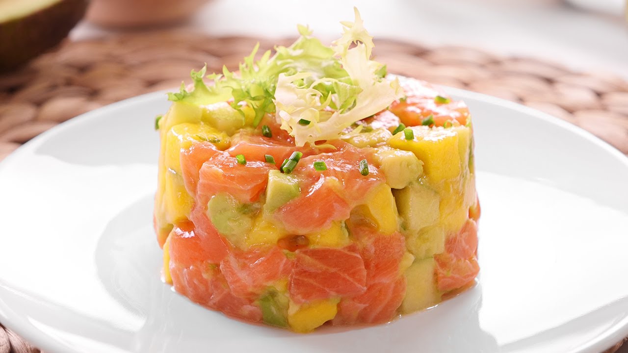 Receta de tartar de salmón y aguacate