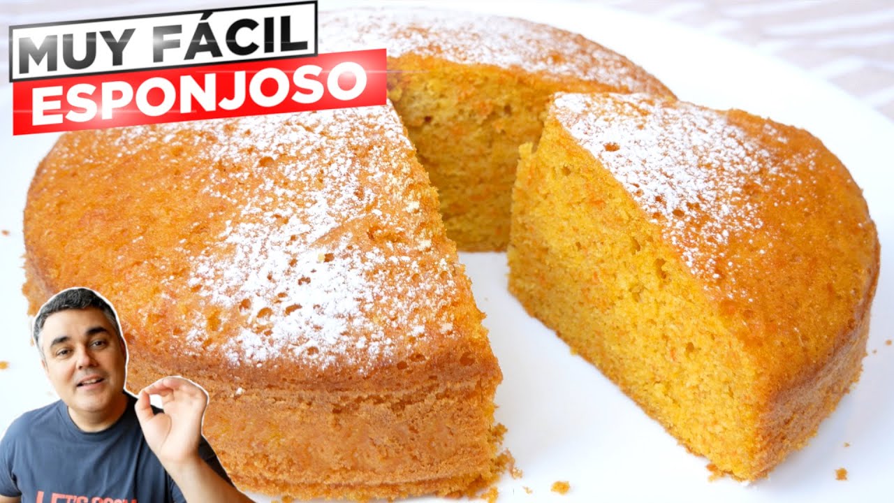 Receta tradicional de bizcocho de zanahoria de la abuela