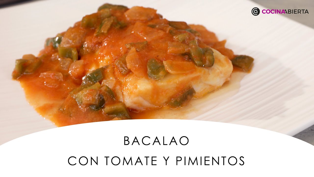 Recetas de bacalao con tomate y pimientos
