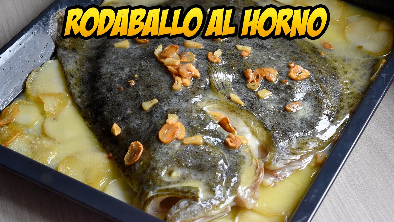 Rodaballo al horno estilo gallego