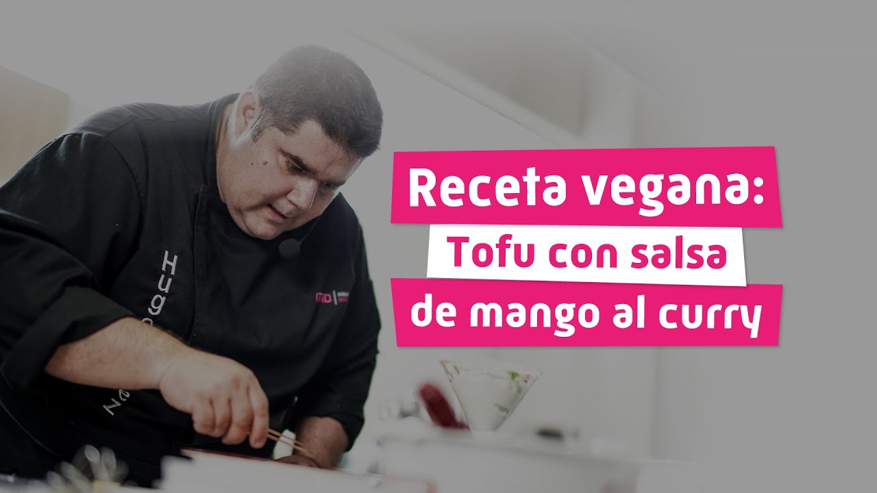 Tofu a la parrilla con salsa de curry
