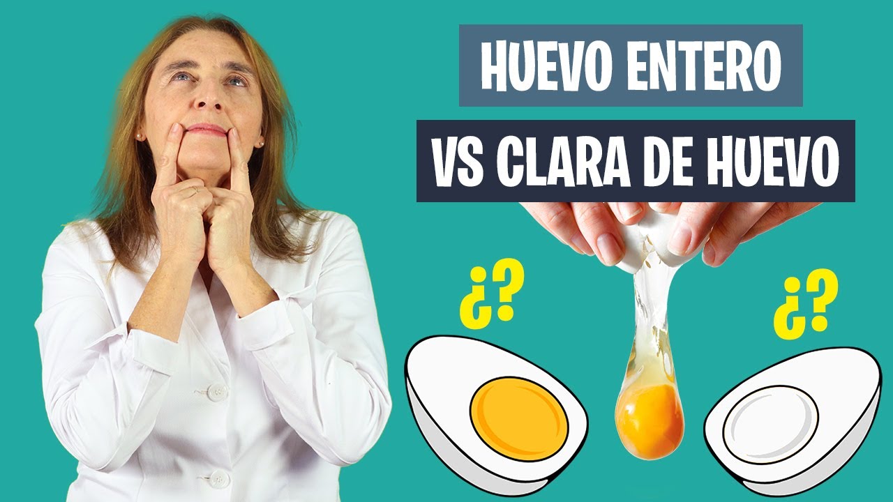 ¿Cuántas claras de huevo equivalen a un huevo entero?