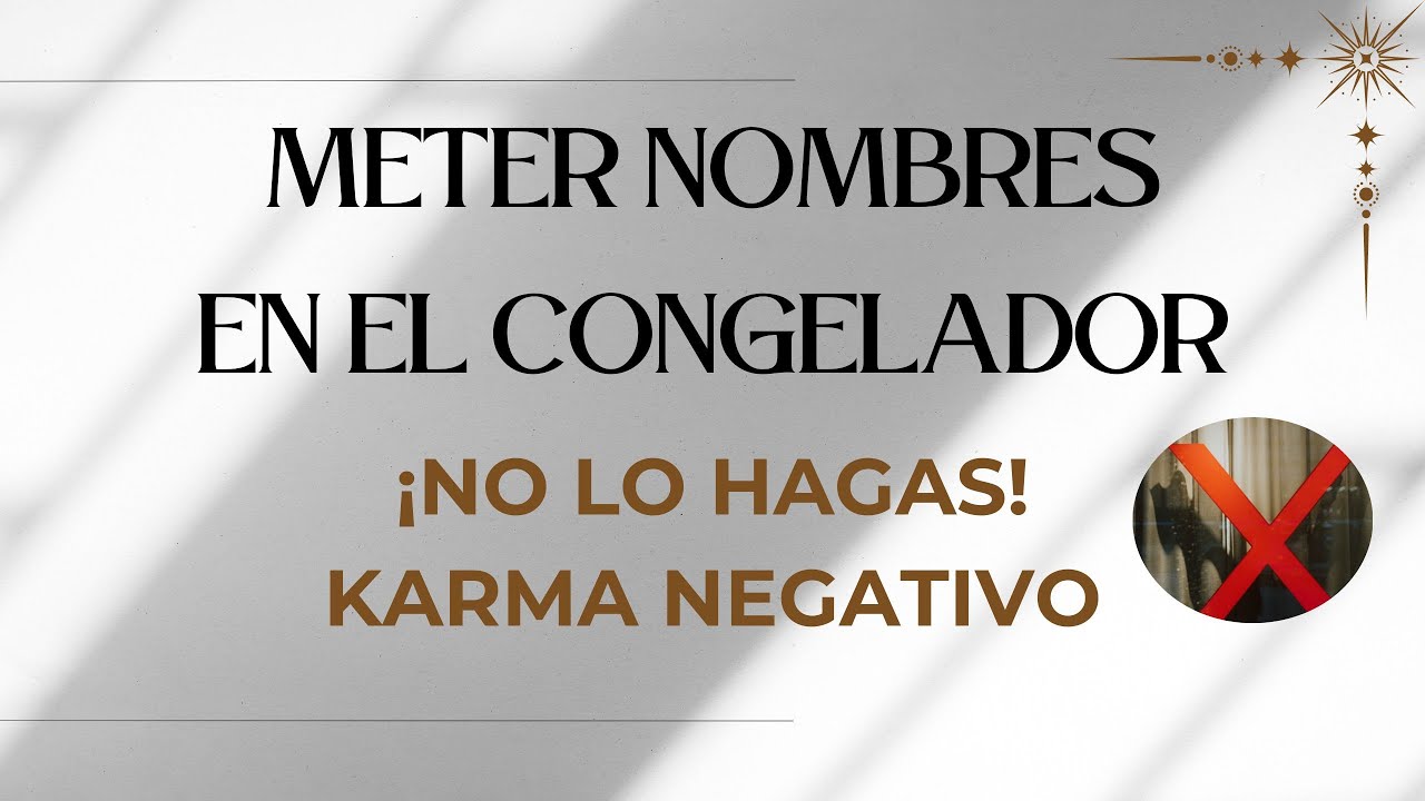 ¿Qué sucede si metes un nombre dentro del congelador?