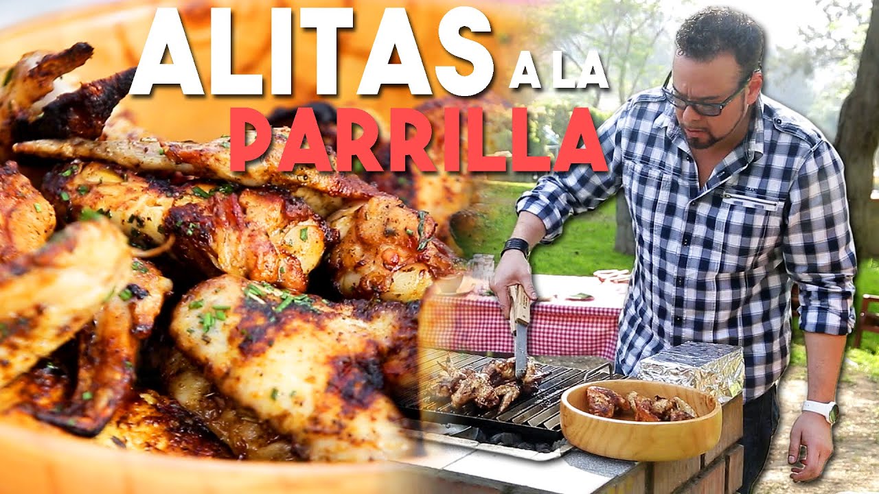Alitas de pollo asadas a la parrilla