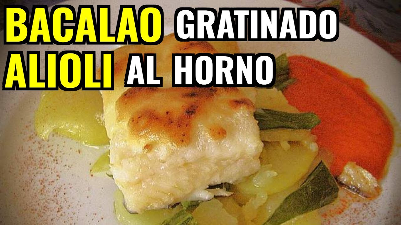 Bacalao gratinado con alioli y patatas: una deliciosa combinación de sabores