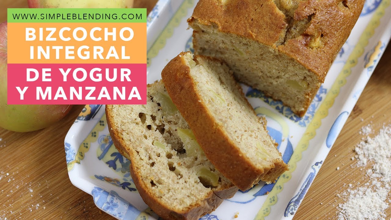 Bizcocho integral de manzana sin azúcar