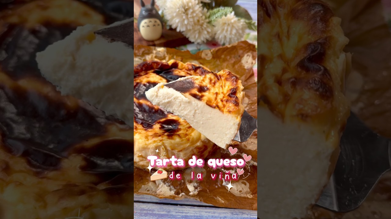 Deliciosa tarta de queso horneada con crema y yogur