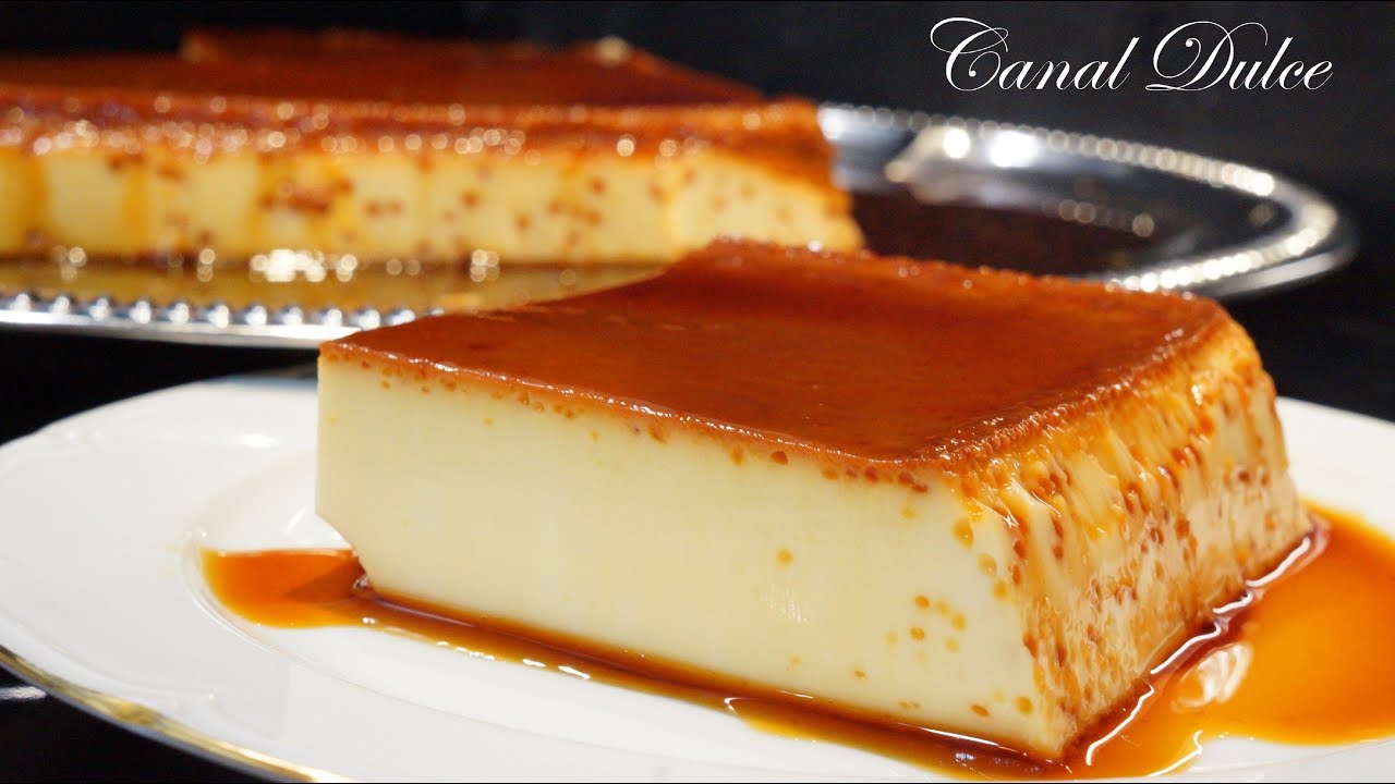 Flan de leche condensada con queso
