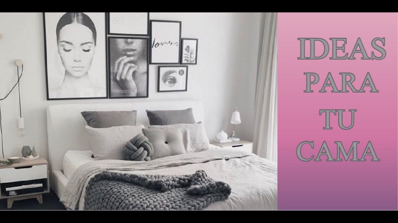 Ideas para decorar la pared sobre el cabecero de la cama