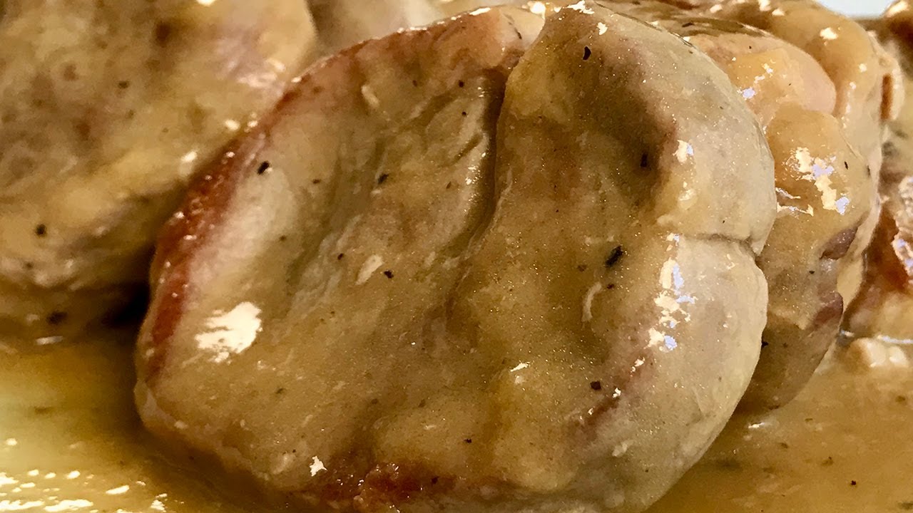 Lomo al horno en salsa de vino blanco