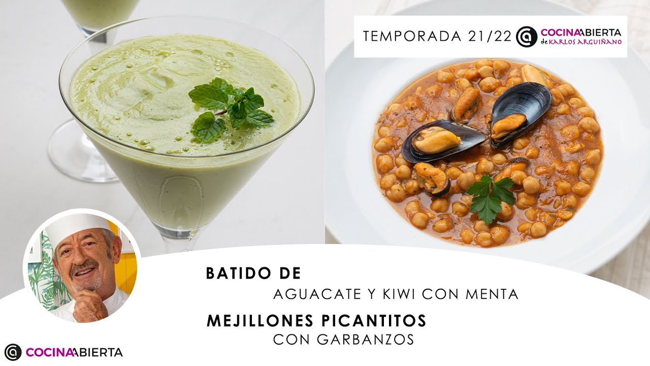 Mejillones con garbanzos al estilo de Karlos Arguiñano