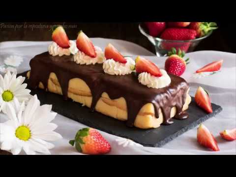 Pastel de la abuela hecho con bizcochos de soletilla