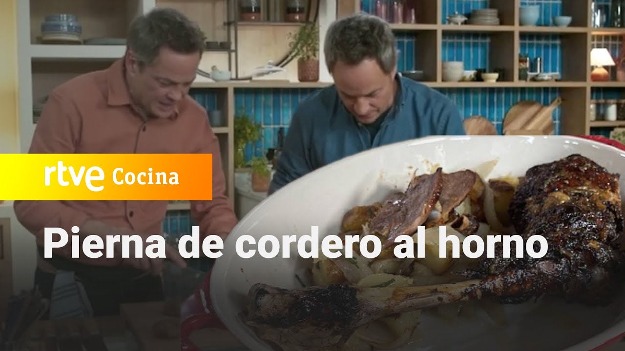 Pierna de cordero asada al horno de los hermanos Torres