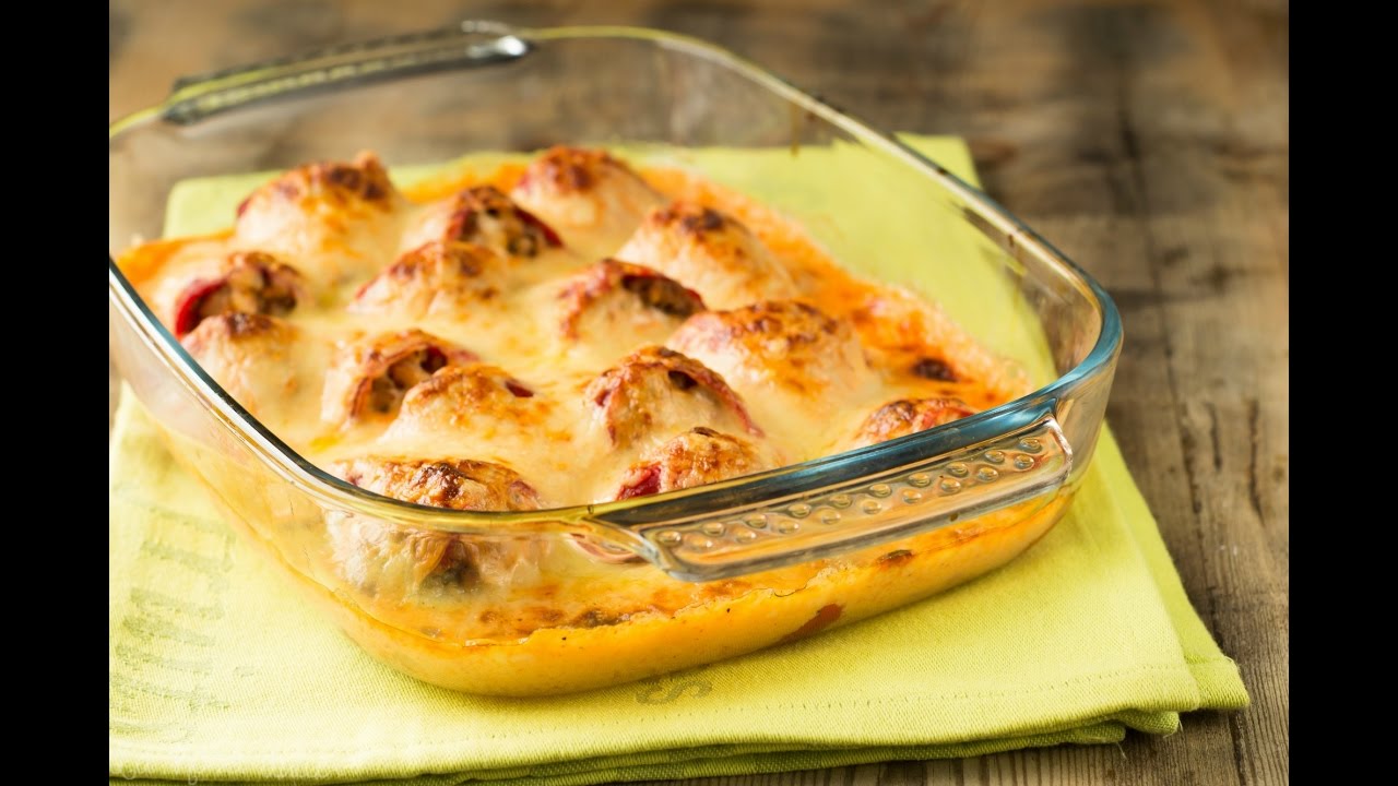 Pimientos del piquillo rellenos de bechamel