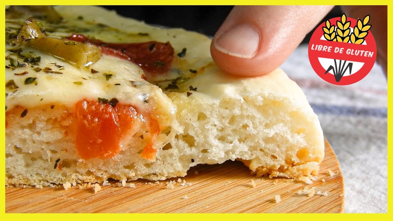 Pizza sin gluten y libre de lactosa