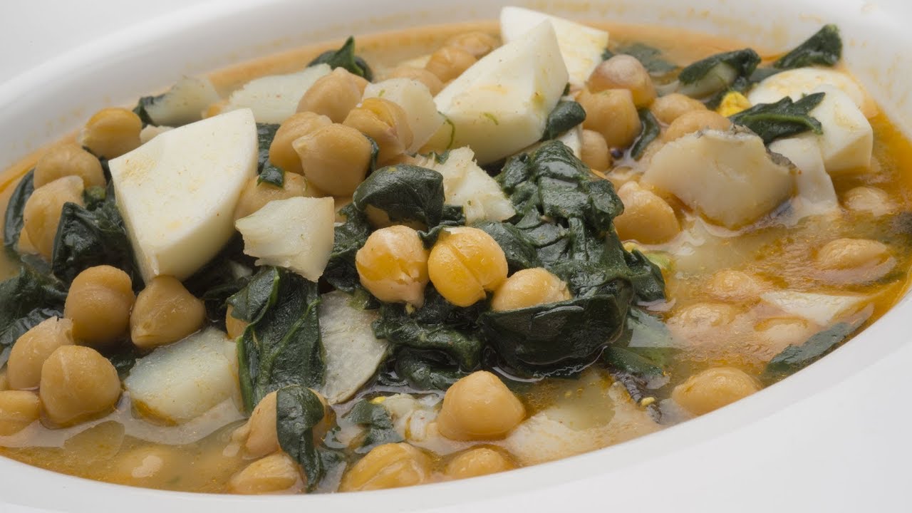 Receta de alubias con espinacas y bacalao de Arguiñano