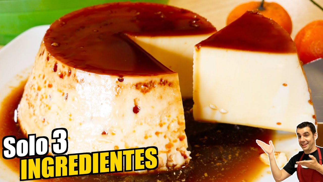 Receta de flan casero con leche condensada y huevo