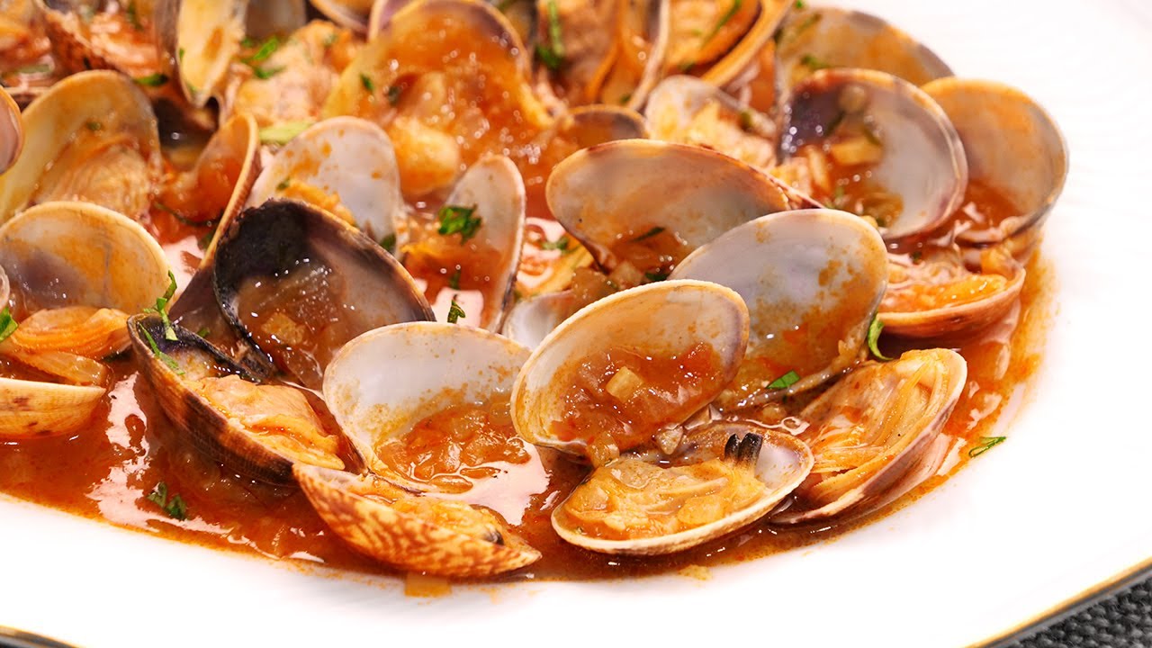 Almejas a la marinera de carril