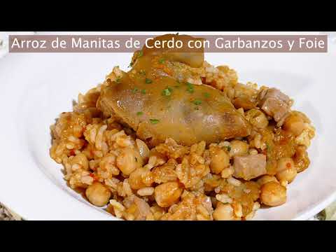 Arroz con manitas de cerdo y garbanzos: un plato delicioso y reconfortante