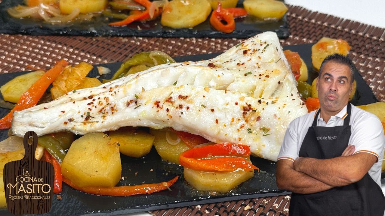 Bacalao Skrei al horno con patatas panadera