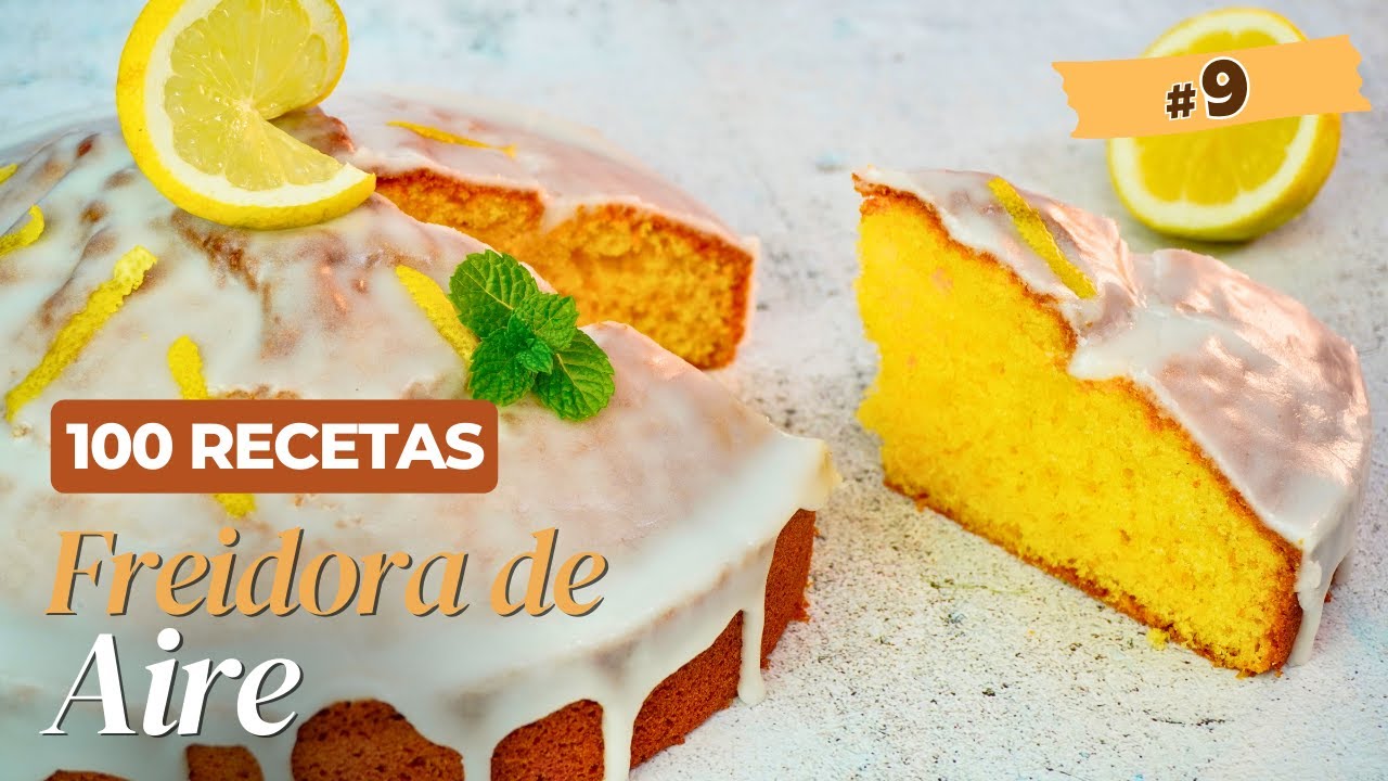 Bizcocho de leche horneado en freidora de aire