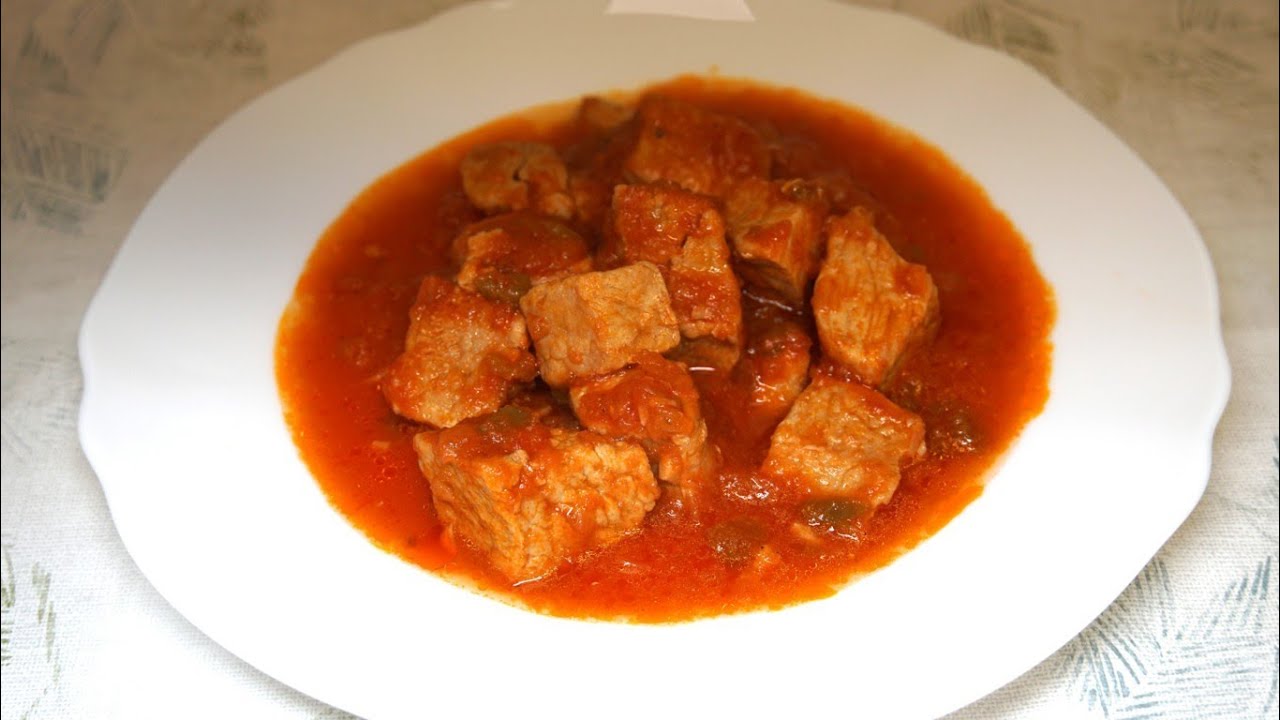 Cerdo en salsa de tomate