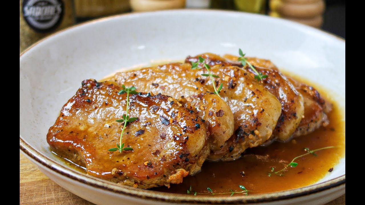 Cinta de lomo horneada en salsa de cerveza