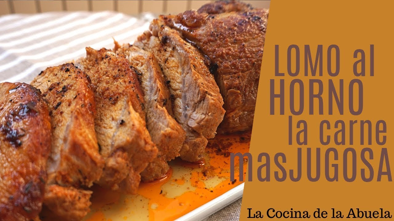 Cocción lenta al horno de lomo de cerdo