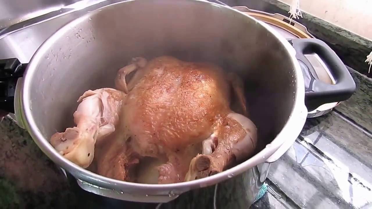 Cocina de pollo rápido: Pollo en olla express en 25 minutos