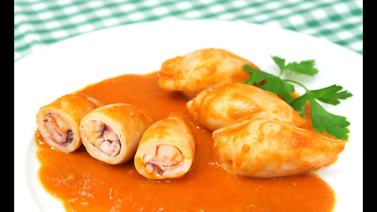 Cómo hacer una salsa sencilla para acompañar calamares rellenos