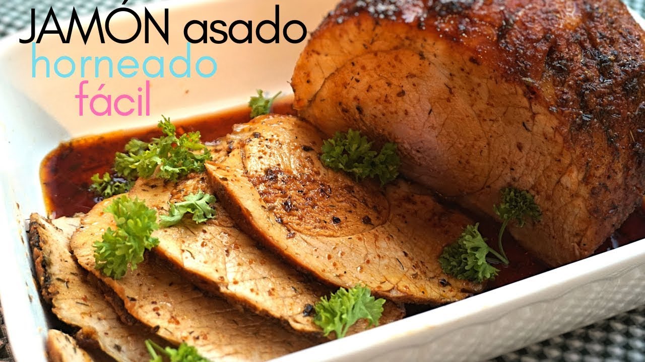 Cómo preparar jamón asado al horno con salsa