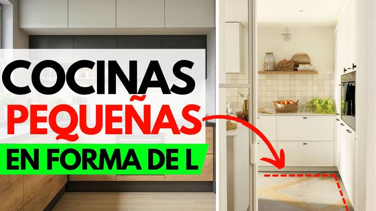 Diseño de cocinas pequeñas en forma de \"L\"
