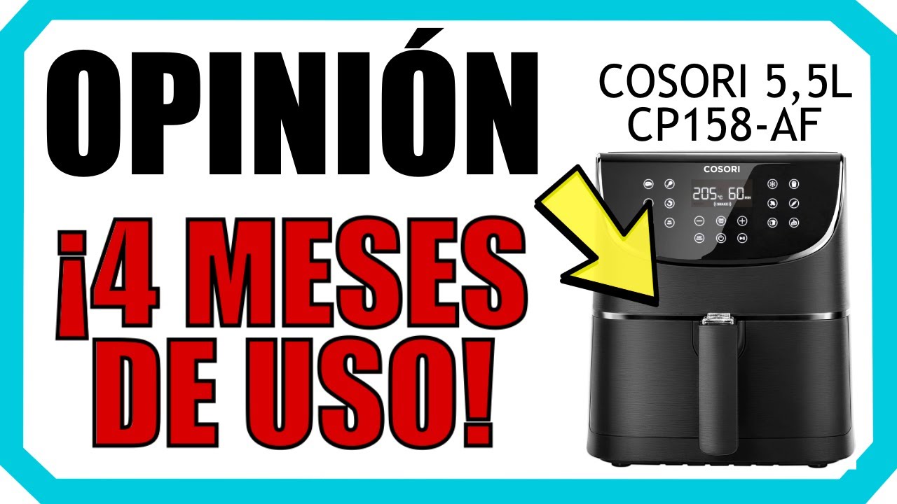 Freidora sin aceite Cosori de 5.5 litros