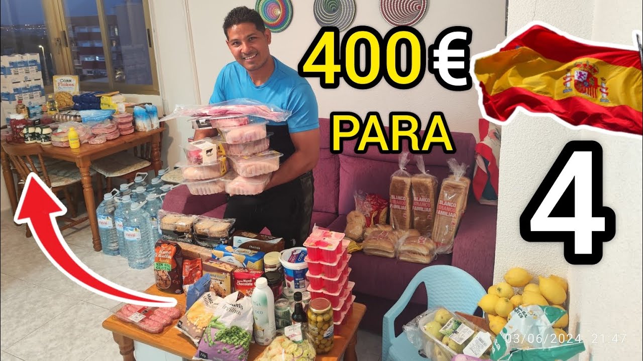 Gasto mensual en comida para dos personas