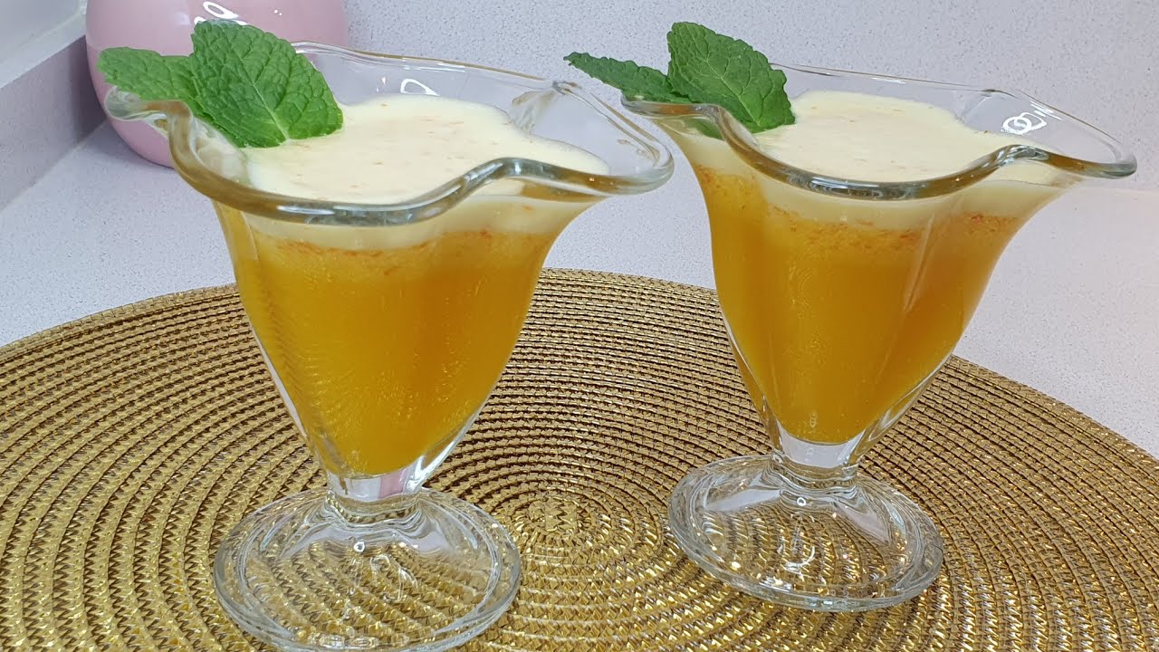 Helado de mandarina con sorbete y cava