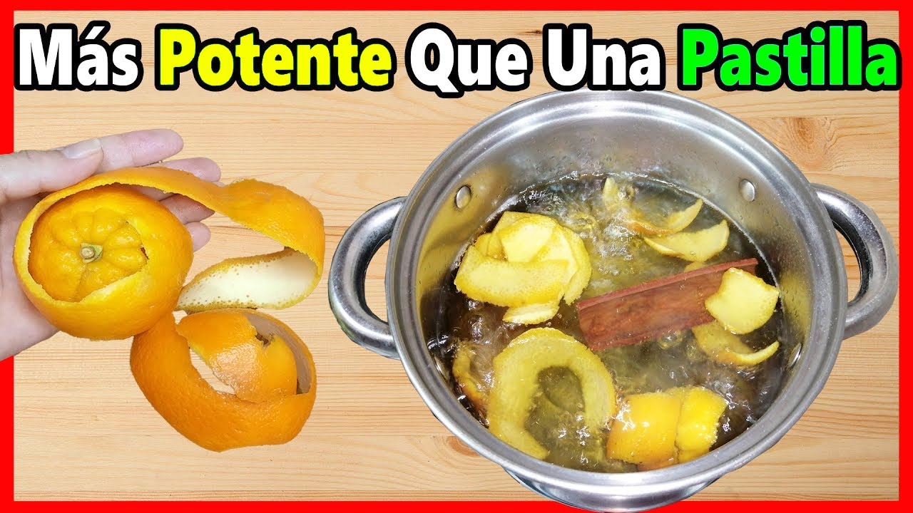 Infusión de cáscara de naranja y canela