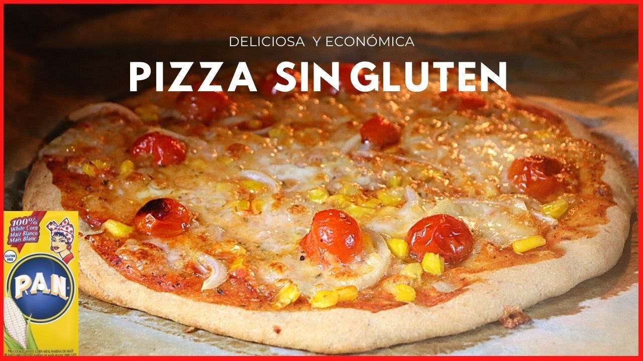 Masa de pizza elaborada con harina de maíz