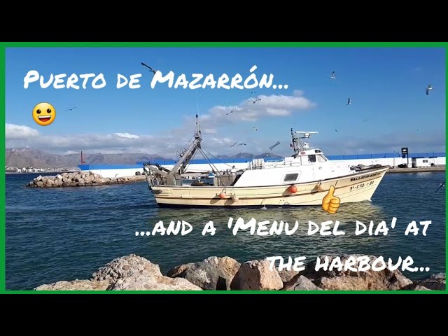 Menú del día en Puerto de Mazarrón