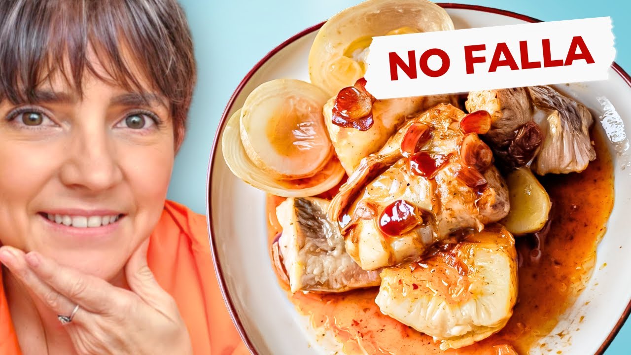 Merluza a la gallega en ensalada