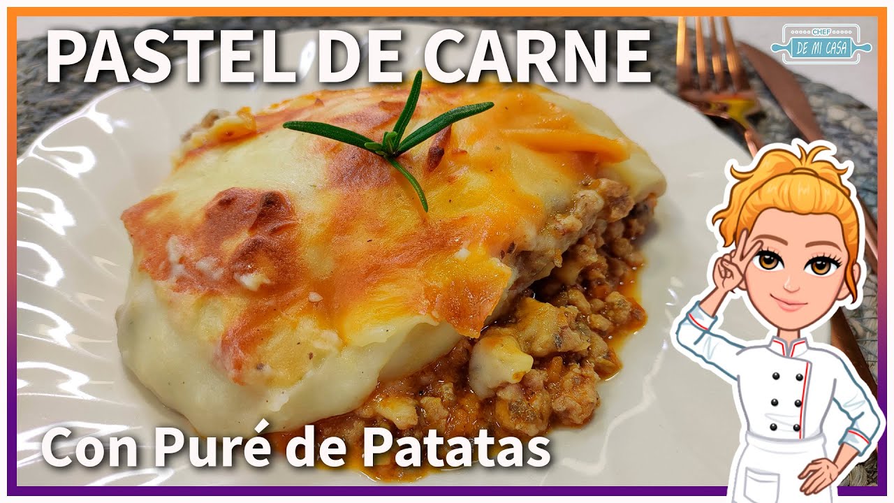 Patatas con carne picada en forma de puré