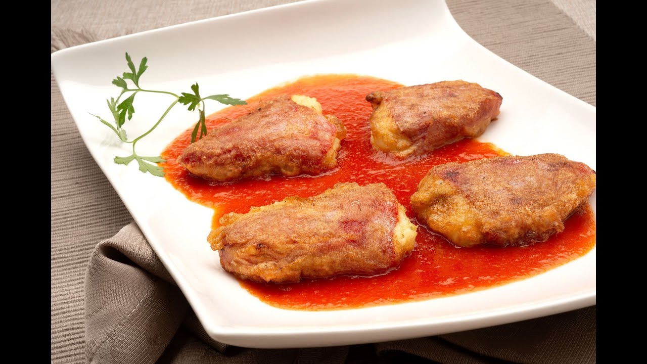 Pimientos del piquillo rellenos de bacalao listos para descongelar