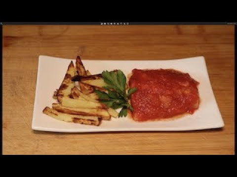 Preparando bacalao con tomate utilizando freidora de aire