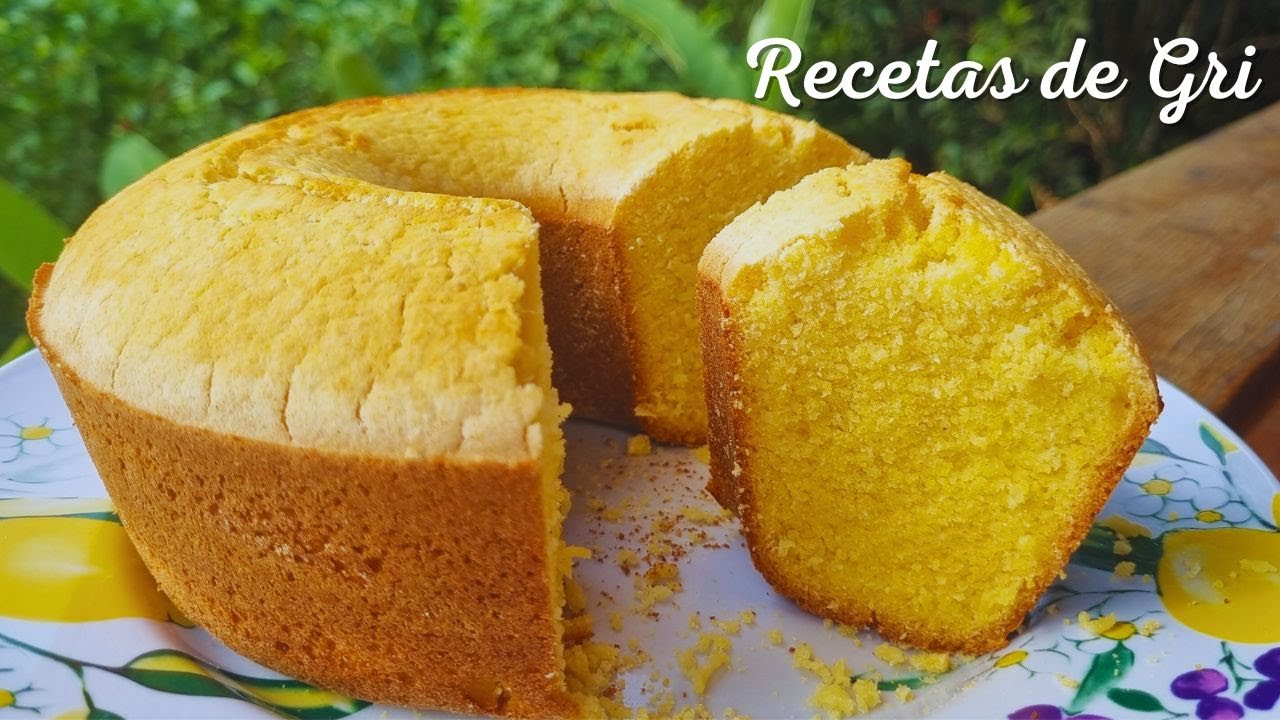 Receta de bizcocho sin gluten y sin huevo