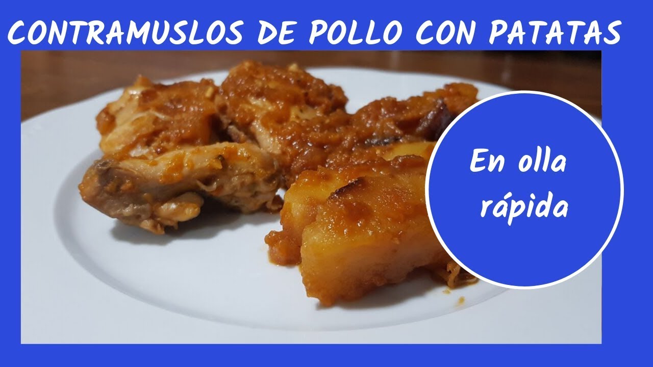 Receta de muslos de pollo con patatas en olla rápida