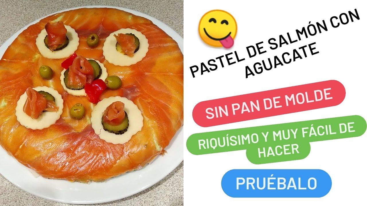 Receta de pastel de salmón ahumado sin pan de molde