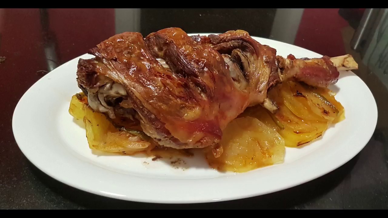 Receta de pierna de cordero lechal al horno al estilo segoviano